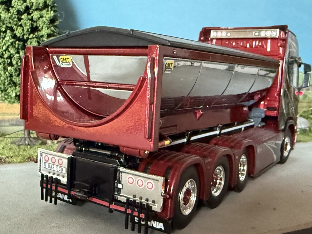 WSI WSI Scania R Highline 8x4 haakarm systeem + container WERMELIN