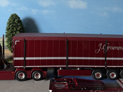WSI WSI Scania R normal 6x2 sleepas with 3-axle volume trailer J. GROENEVELD TRANSPORT