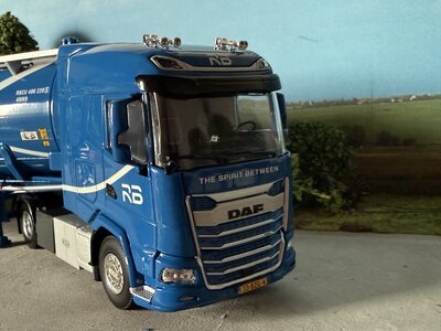 WSI WSI DAF XG 4x2 with 3-axle 40ft tipping bulk container trailer RB LOGISTICS