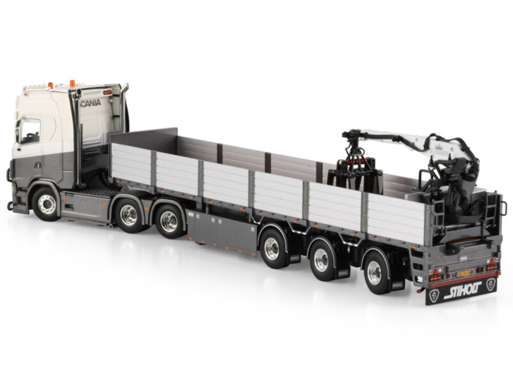WSI WSI Scania S Highline 6x2 + 3-axle bricktrailer DE LINDENBORG