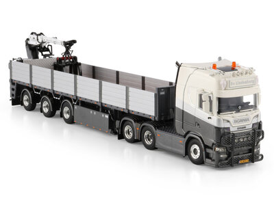 WSI WSI Scania S Highline 6x2 + 3-axle bricktrailer DE LINDENBORG