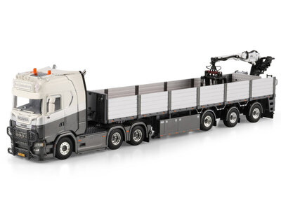 WSI WSI Scania S Highline 6x2 + 3-axle bricktrailer DE LINDENBORG