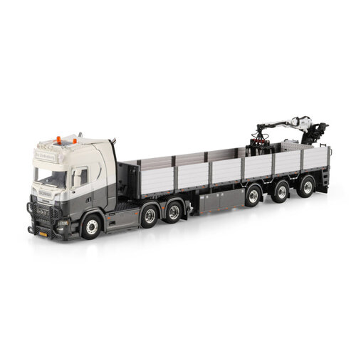 WSI WSI Scania S Highline 6x2 + 3-axle bricktrailer DE LINDENBORG