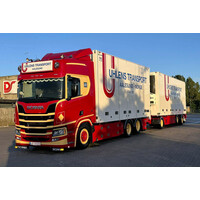 WSI Scania R Highline riged reefer truck 6x2 with 3-axle reefer trailer UHLENS