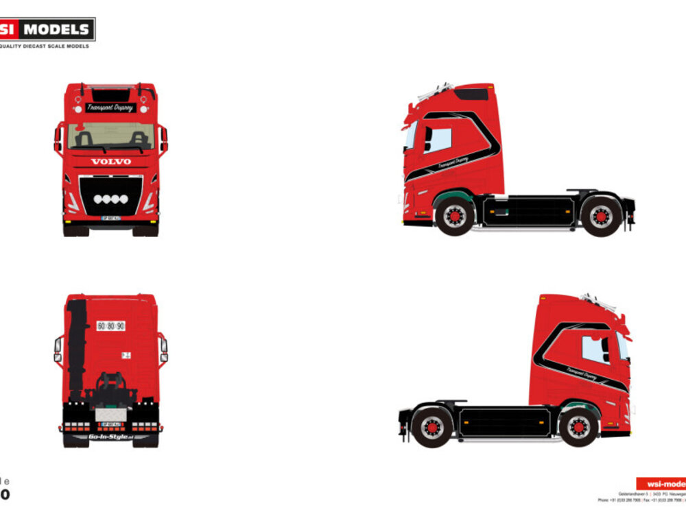 WSI WSI Volvo FH5 Globetrotter XL 4x2 TPS DUPREY