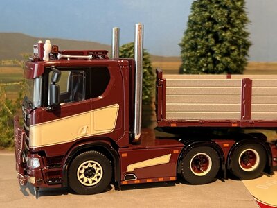 Tekno Tekno Scania R650 next Gen with 3-axle brick trailer DUIJGHUIJZEN