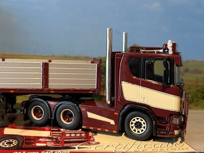 Tekno Tekno Scania R650 next Gen with 3-axle brick trailer DUIJGHUIJZEN