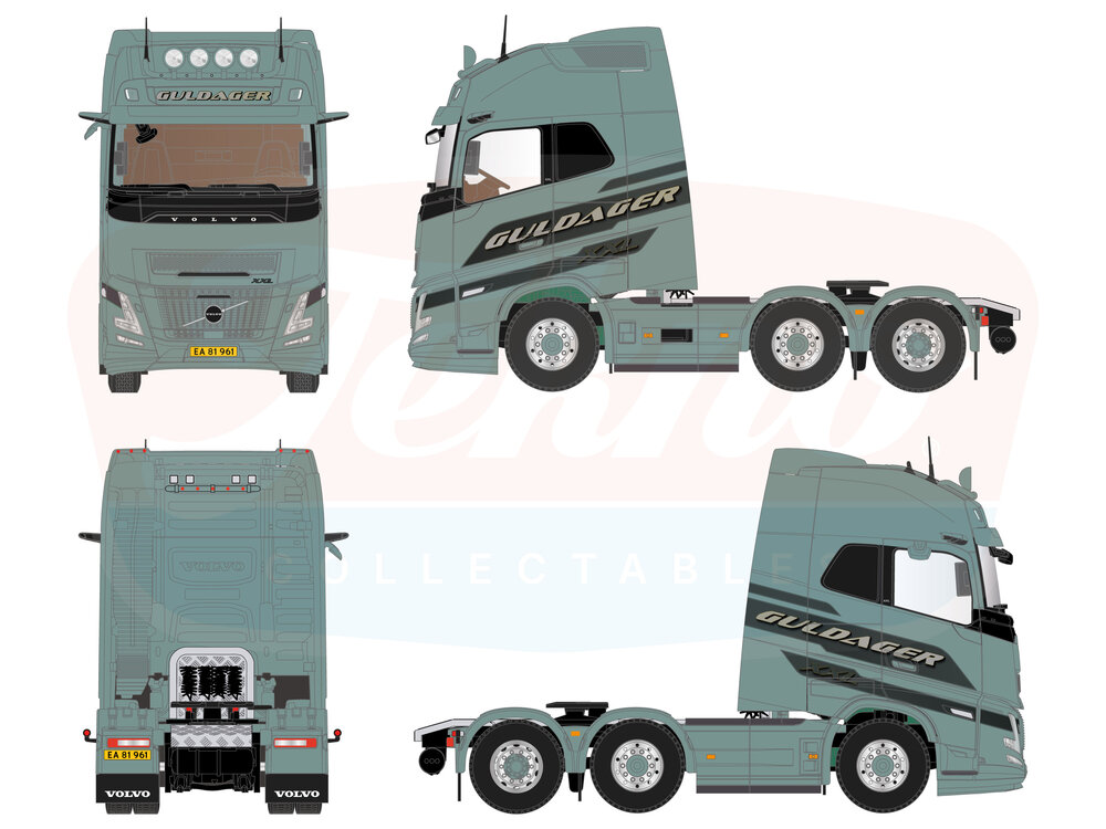 Tekno Tekno Volvo FH Aero XXL 6x2 GULDAGER