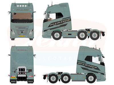 Tekno Tekno Volvo FH Aero XXL 6x2 voorloper GULDAGER