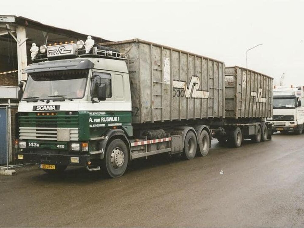 Tekno Tekno Scania 3-Serie containercombinatie  A. VAN RIJSWIJK