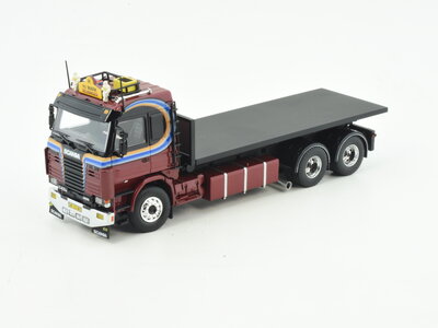 Tekno Tekno Scania 143 Topline with NCH systeem and flatbed PATRICK VAN DER MARK