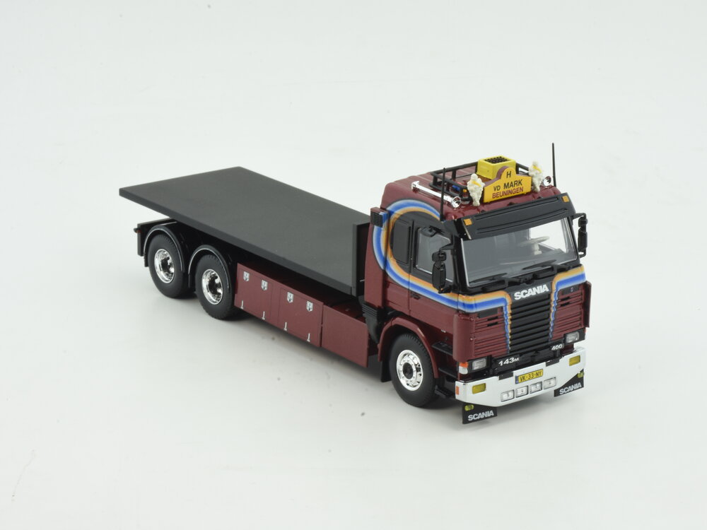 Tekno Tekno Scania 143 Topline met NCH systeem en flatbed PATRICK VAN DER MARK