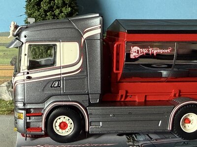 Tekno Tekno Scania R Highline with hooklift + container THIZ