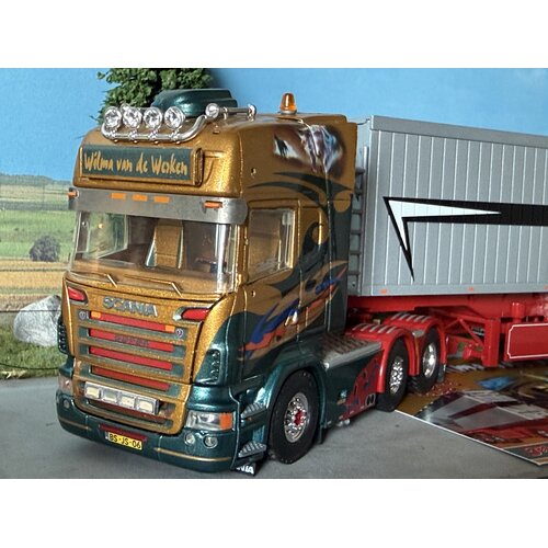 Tekno Tekno Scania R 6x2 Topline with open top tipping trailer WILMA VAN DE WERKEN