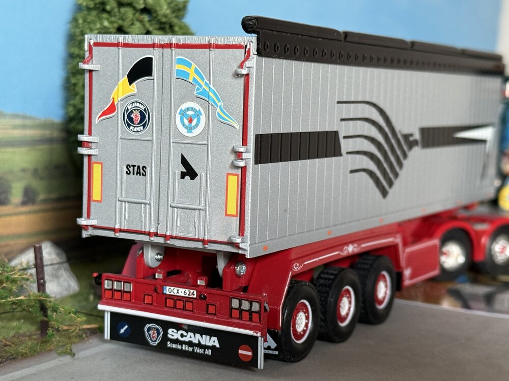 Tekno Tekno Scania R 6x2 Topline with open top tipping trailer WILMA VAN DE WERKEN