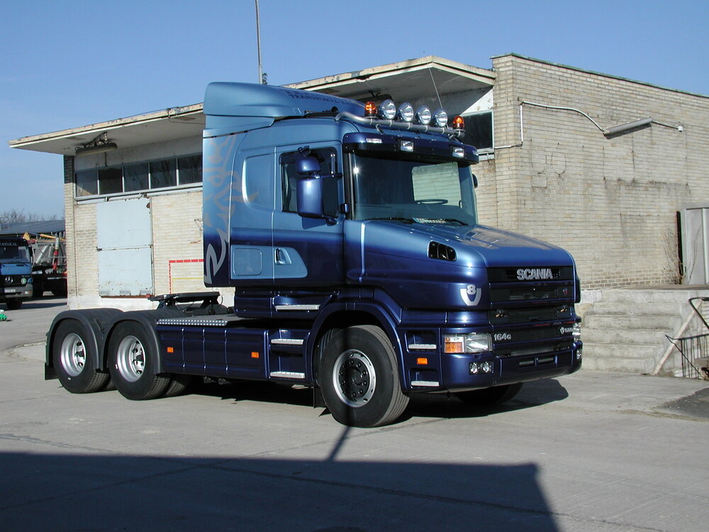 Tekno Tekno Scania 4-serie torpedo with 2-axle Meiller tipper TRANSKAL