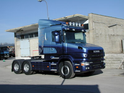 Tekno Tekno Scania 4-serie torpedo with 2-axle Meiller tipper TRANSKAL