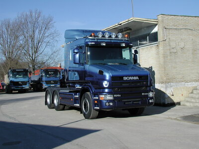 Tekno Tekno Scania 4-serie torpedo with 2-axle Meiller tipper TRANSKAL