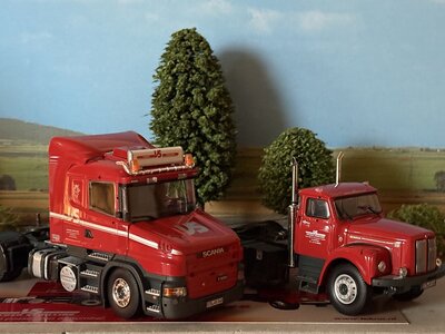 Tekno Tekno Set Scania Vabis L110 4x2 & Scania T-serie 4x2 SCHILLING