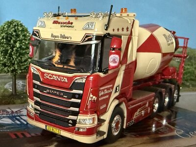 Tekno Tekno Scania Next Gen R650 motorwagen met mixer opbouw MUSSCHE TRANSPORT