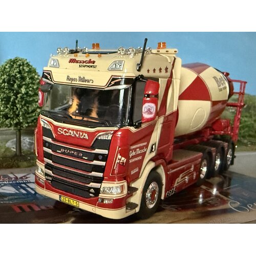 Tekno Tekno Scania Next Gen R650 motorwagen met mixer opbouw MUSSCHE TRANSPORT
