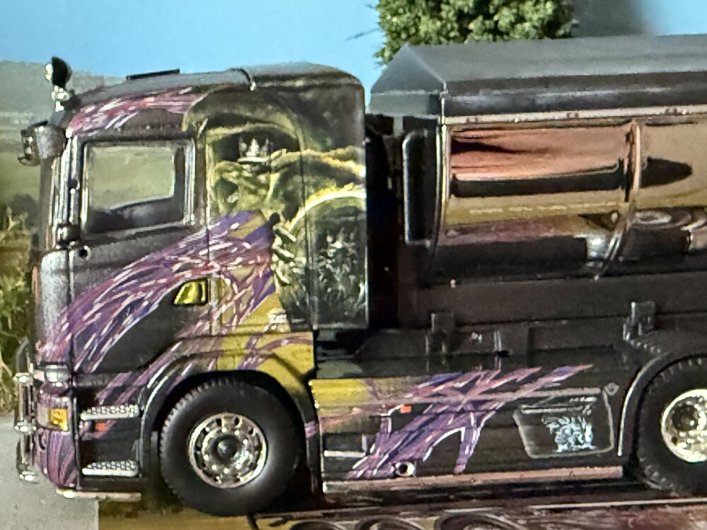 Tekno Tekno Scania R Lowline motorwagen met haakarm + container GAHNE AKERI