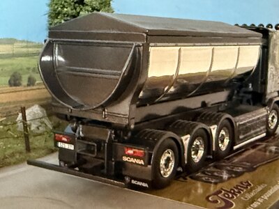 Tekno Tekno Scania R Lowline motorwagen met haakarm + container GAHNE AKERI