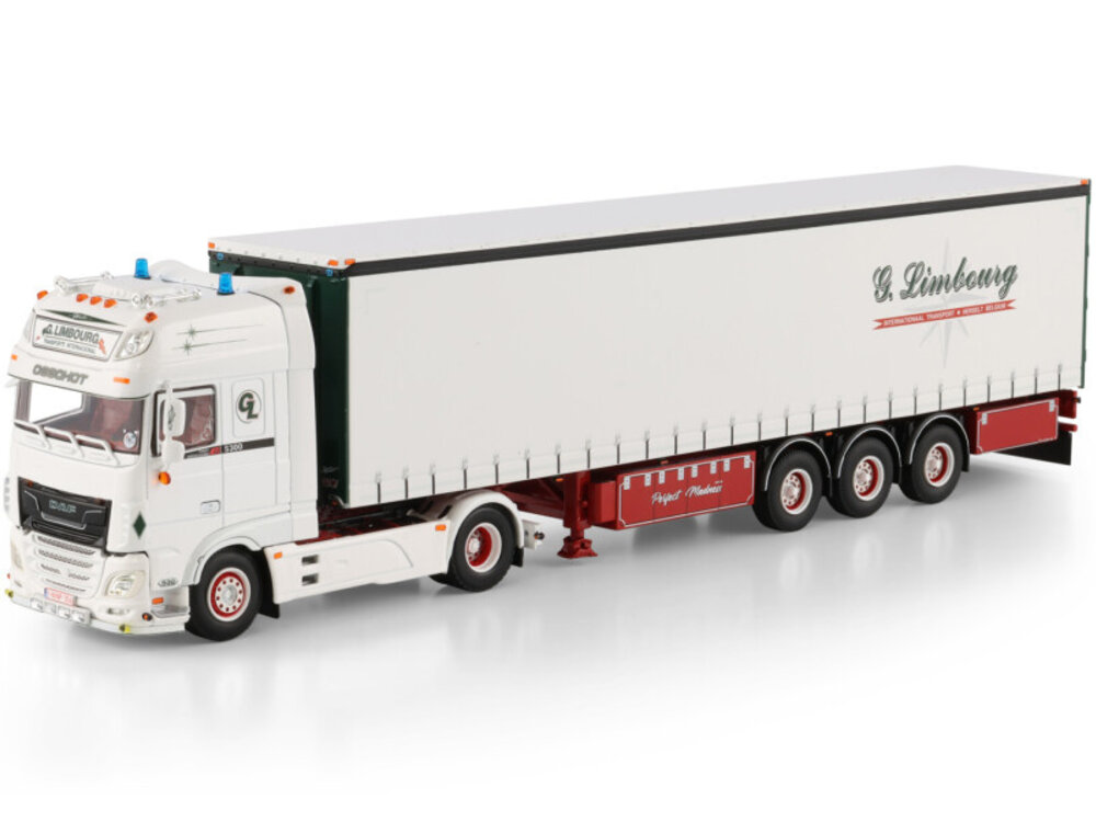 WSI WSI DAF XF SSC 4X2 with 3-axle curtainside trailer LIMBOURG