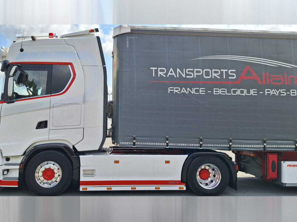 WSI WSI Scania S Highline 4x2 with 3-axle curtainside trailer TRANSPORTS ALLAIRE