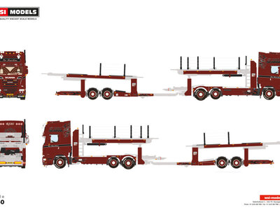 WSI WSI Scania Streamline Topline 6x2 car transporter PER HENDRIKSEN