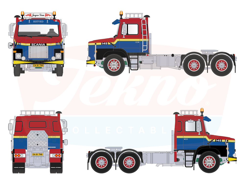 Tekno Tekno Scania T145 6x4 JORGEN DAM