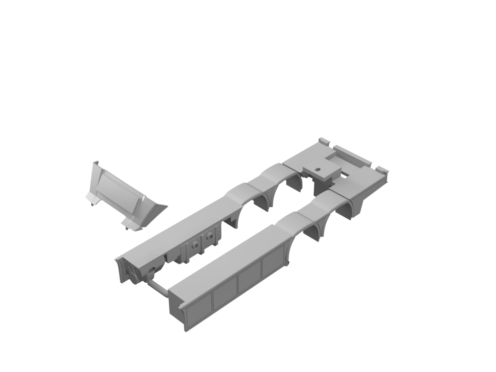 Tekno Tekno Scania Next Gen R riged truck whit 3-axle trailer HEINRICHS