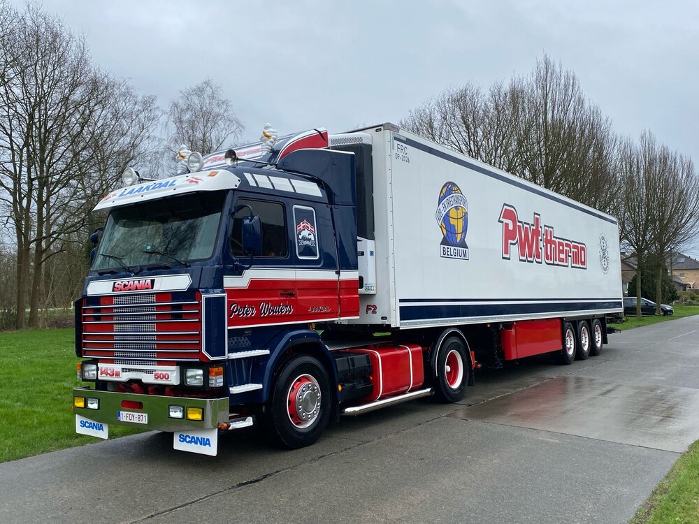 Tekno Tekno Scania 3-Serie 4x2 with 3-axle reefer trailer PWT PETER WOUTERS