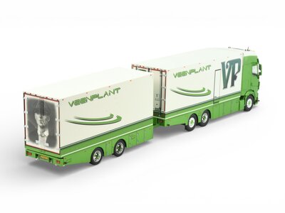 Tekno Tekno DAF XG+ riged truck with 2-axle trailer VEENPLANT "PEAKY BLINDERS"
