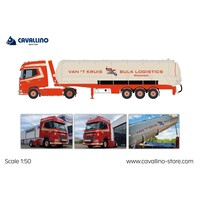 Cavallino DAF XG+ 4x2 met 3-as bulkoplegger VAN 'T KRUIS