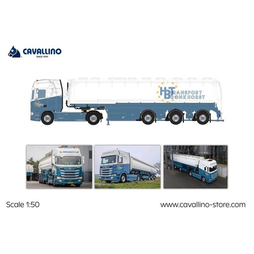 Cavallino Cavallino Scania R Highline 4x2 with 3-axle bulk trailer HBT TRANSPORT