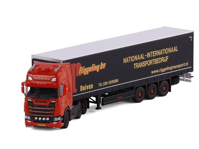 Cavallino Cavallino Scania S Highline 6x2 with 3-axle curtainside trailer RIGGELING TRANSPORT