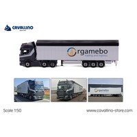 Cavallino Scania R Highline 6x2 met 3-as Schuifvloeroplegger ORGAMEBO
