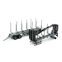 Tekno Swedish logging transport contruction with crane Trailer Kit