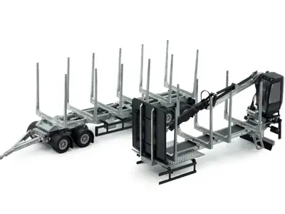 Tekno Tekno Swedish logging transport contruction with crane Trailer Kit