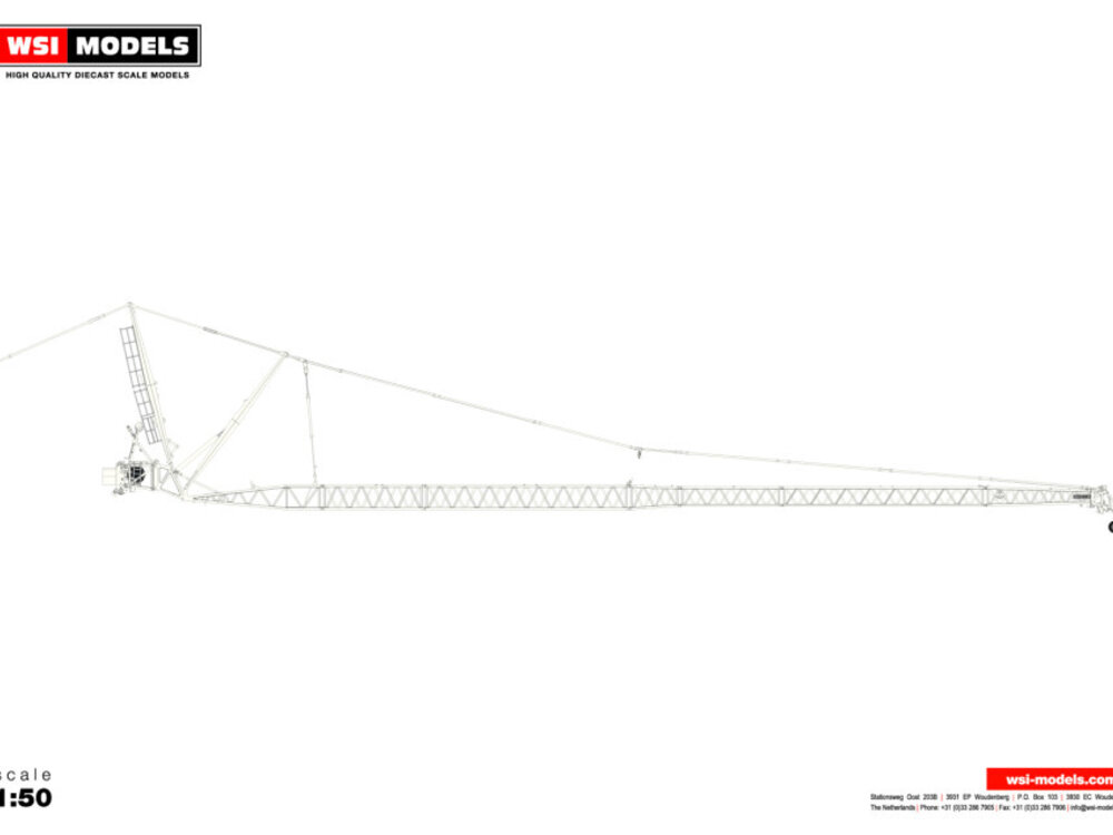 WSI WSI Liebherr LTM 1500 JIB WHITE