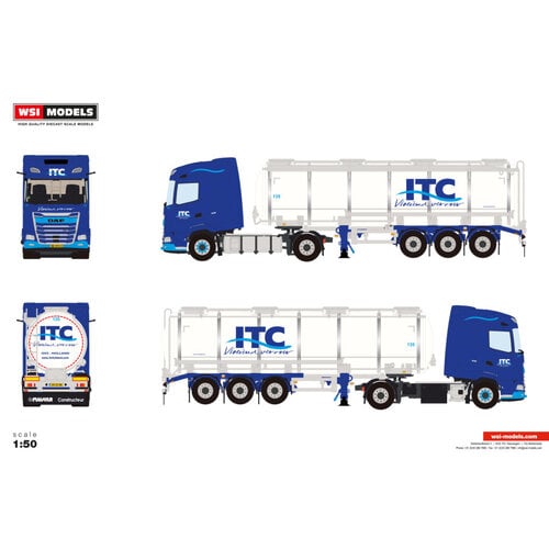 WSI WSI DAF XG 4X2  with 3-axle tanktrailer ITC HOLLAND TRANSPORT