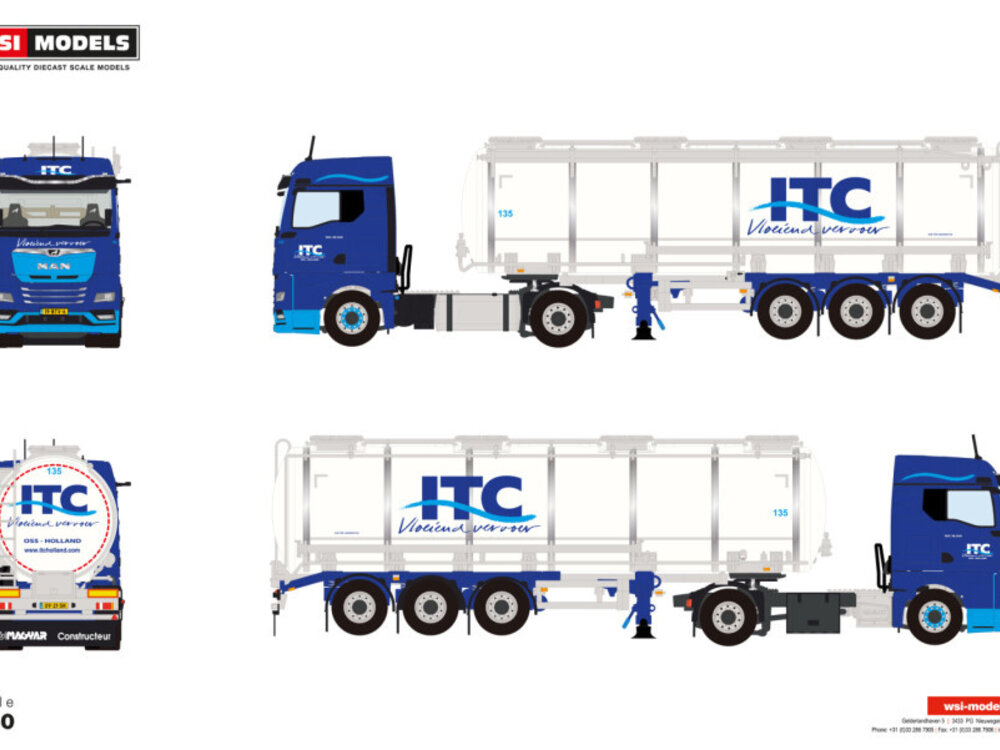 WSI WSI MAN TGX GM 4x2 Tank trailer ITC HOLLAND TRANSPORT