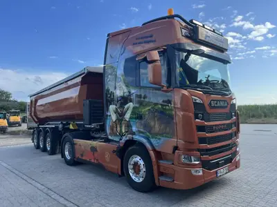 Tekno Tekno Scania Nex Gen S-serie met 3-assige Meiller kipper FURTMEIER