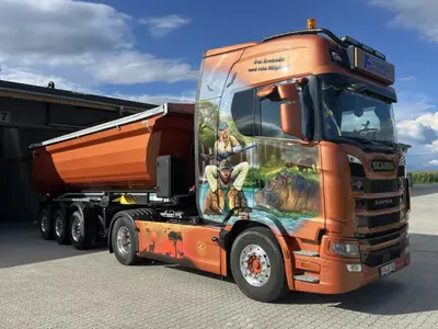 Tekno Tekno Scania Nex Gen S-serie met 3-assige Meiller kipper FURTMEIER