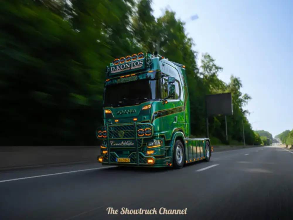 Tekno Tekno Scania NGS 4x2 met 3-asssige D-Tec container chassis CONTLIFT