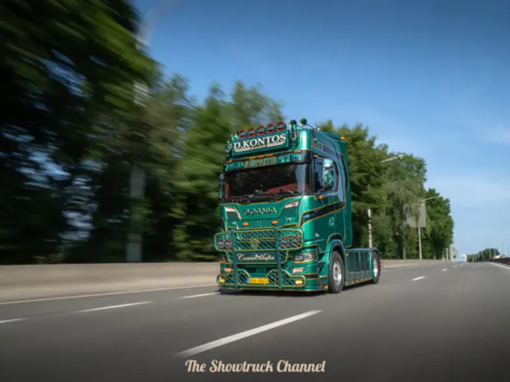 Tekno Tekno Scania NGS 4x2 with 3-axle D-Tec container chassis CONTLIFT