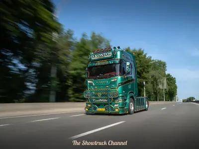 Tekno Tekno Scania NGS 4x2 with 3-axle D-Tec container chassis CONTLIFT