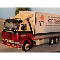 WSI Scania 113M rigid truck with 2-axle trailer VAN MAANEN