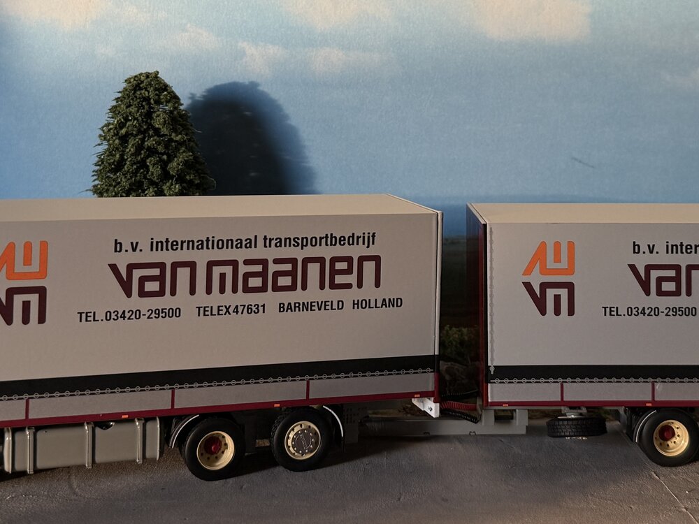 WSI WSI Scania 113M rigid truck with 2-axle trailer VAN MAANEN